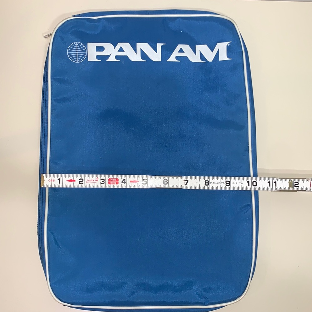 Vintage PAN AM Airlines Zippered Document/Shirt Bag